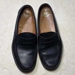 Sebago black leather loafers